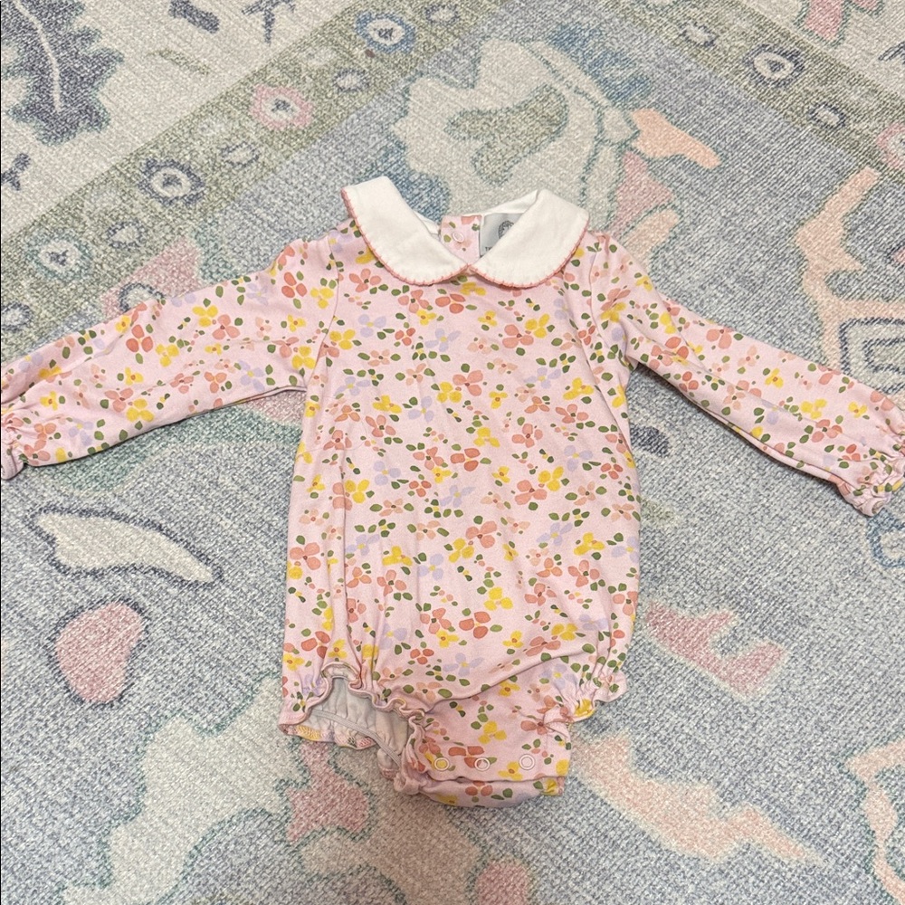 The Proper Peony Floral Collared Bubble Romper